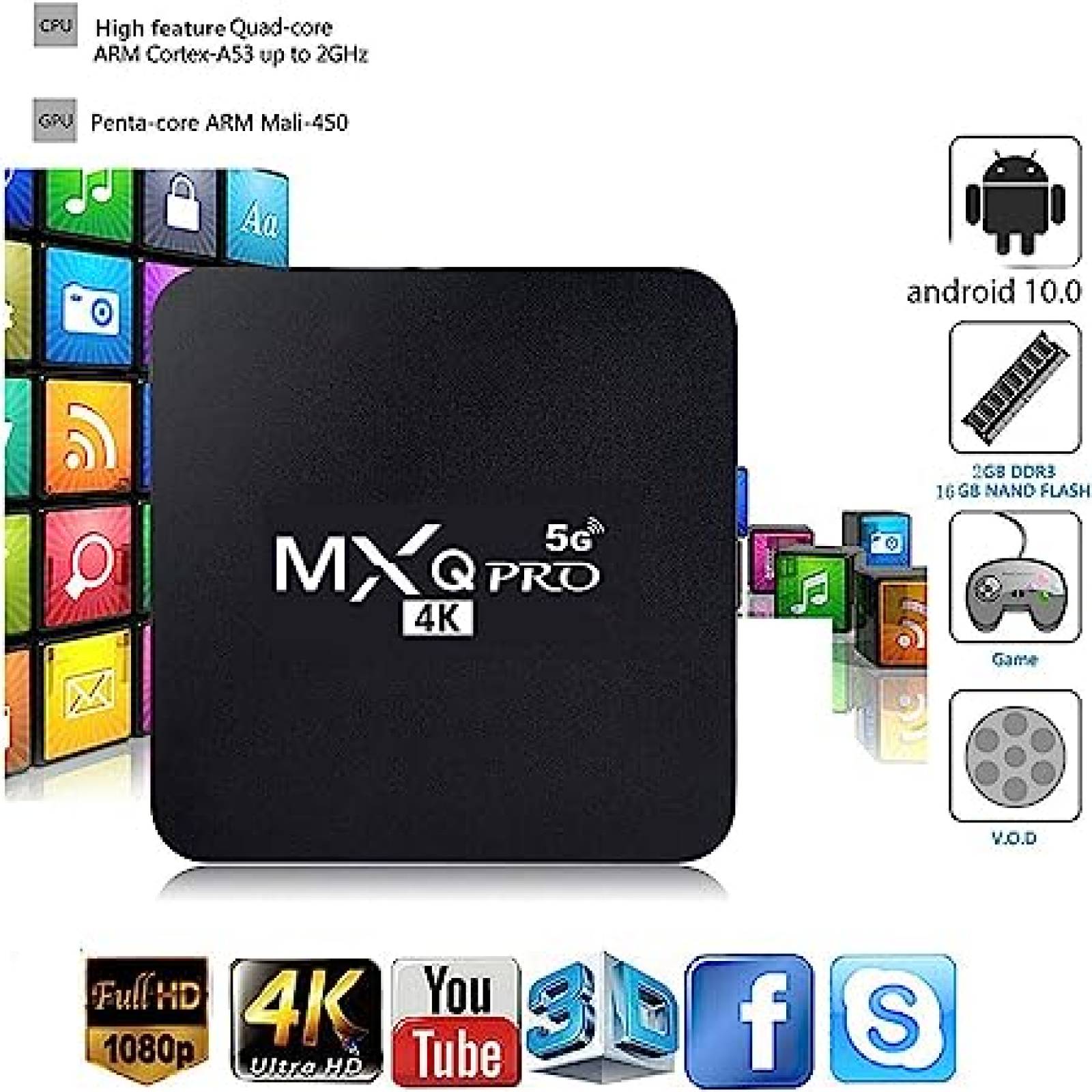 Smart Tv Box Mxq Pro 4K 4Gb / 32Gb Kvv282