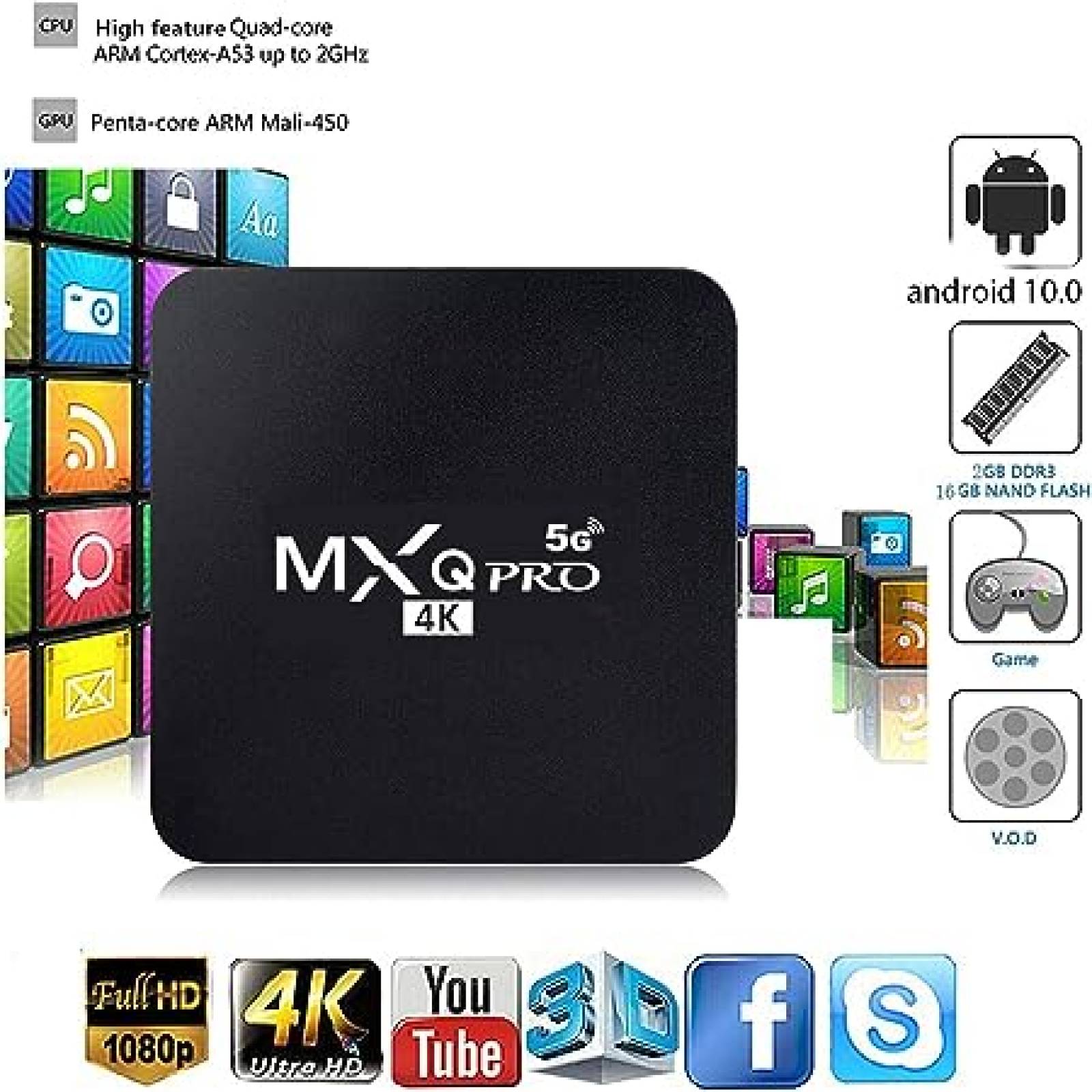 Smart Tv Box Mxq Pro 4K 4Gb / 32Gb Kvv282