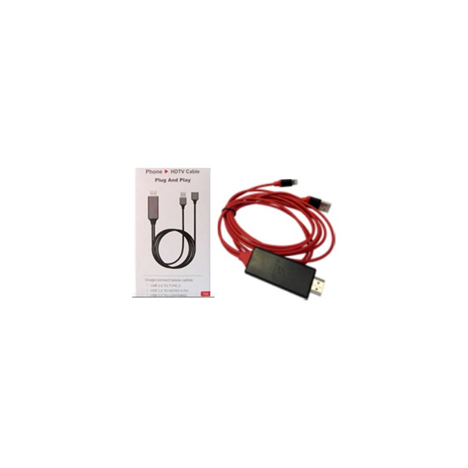 Cable Mhl Puntas Intercambiables Iphone ,V8,Tipo C