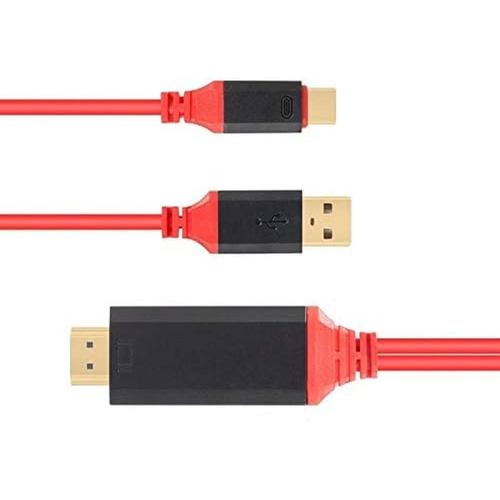 Cable Mhl Puntas Intercambiables Iphone ,V8,Tipo C