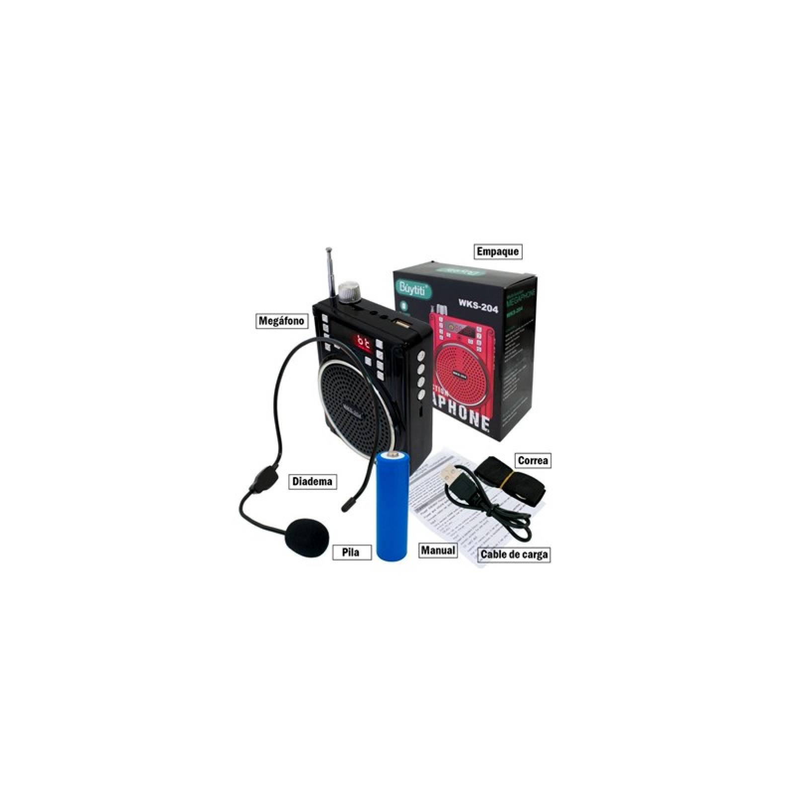 Bocina Megafono Wks-558 Con Microfono