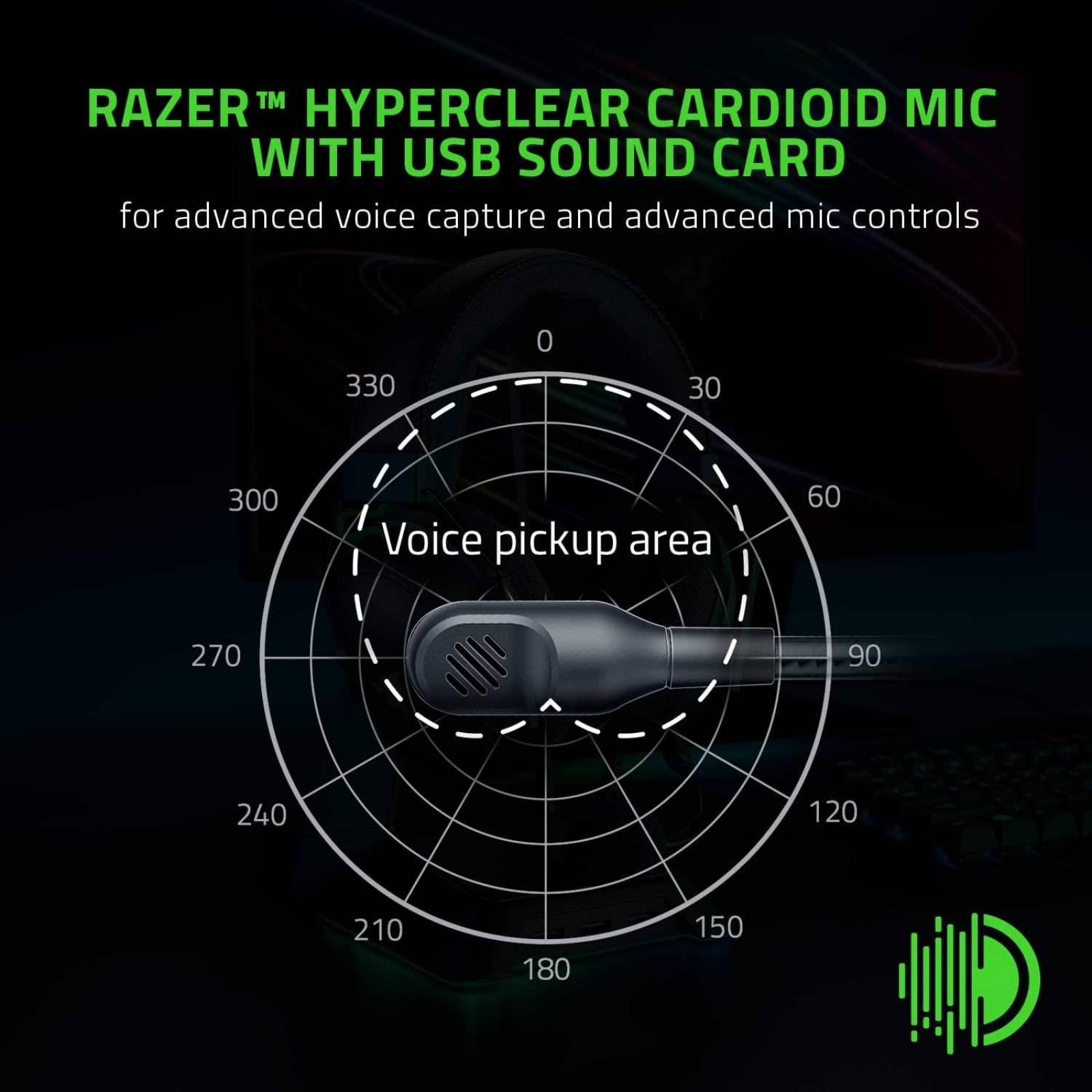 Razer Razer BlackShark V2 - Headset Multi plataforma con Tarjeta de Sonido Negro StandardWindows Vista; Windows XP; Mac; Linux