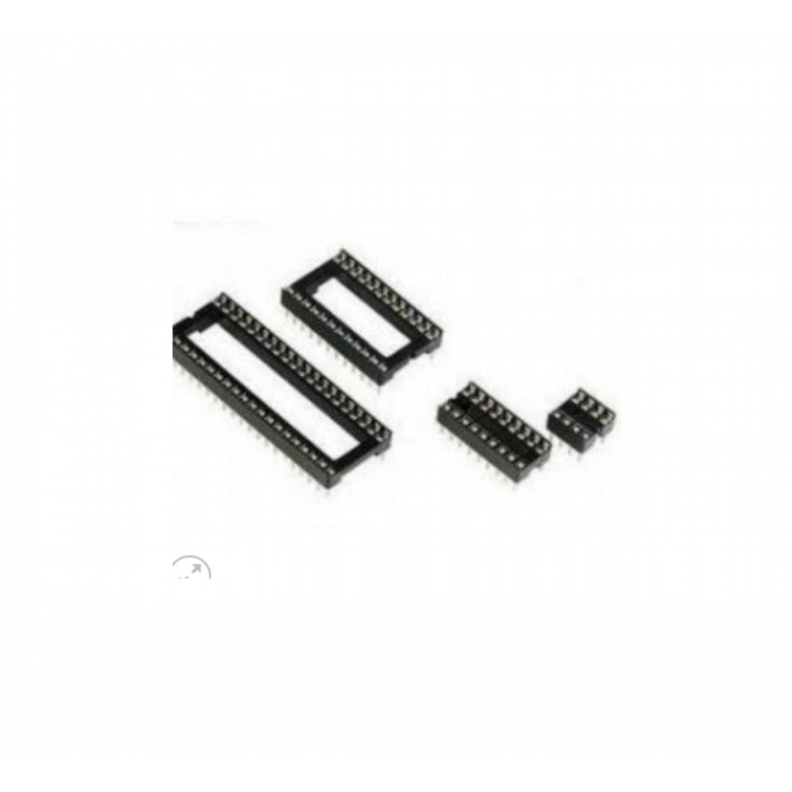 Base para CI 16 pines (8 
pines por lado)