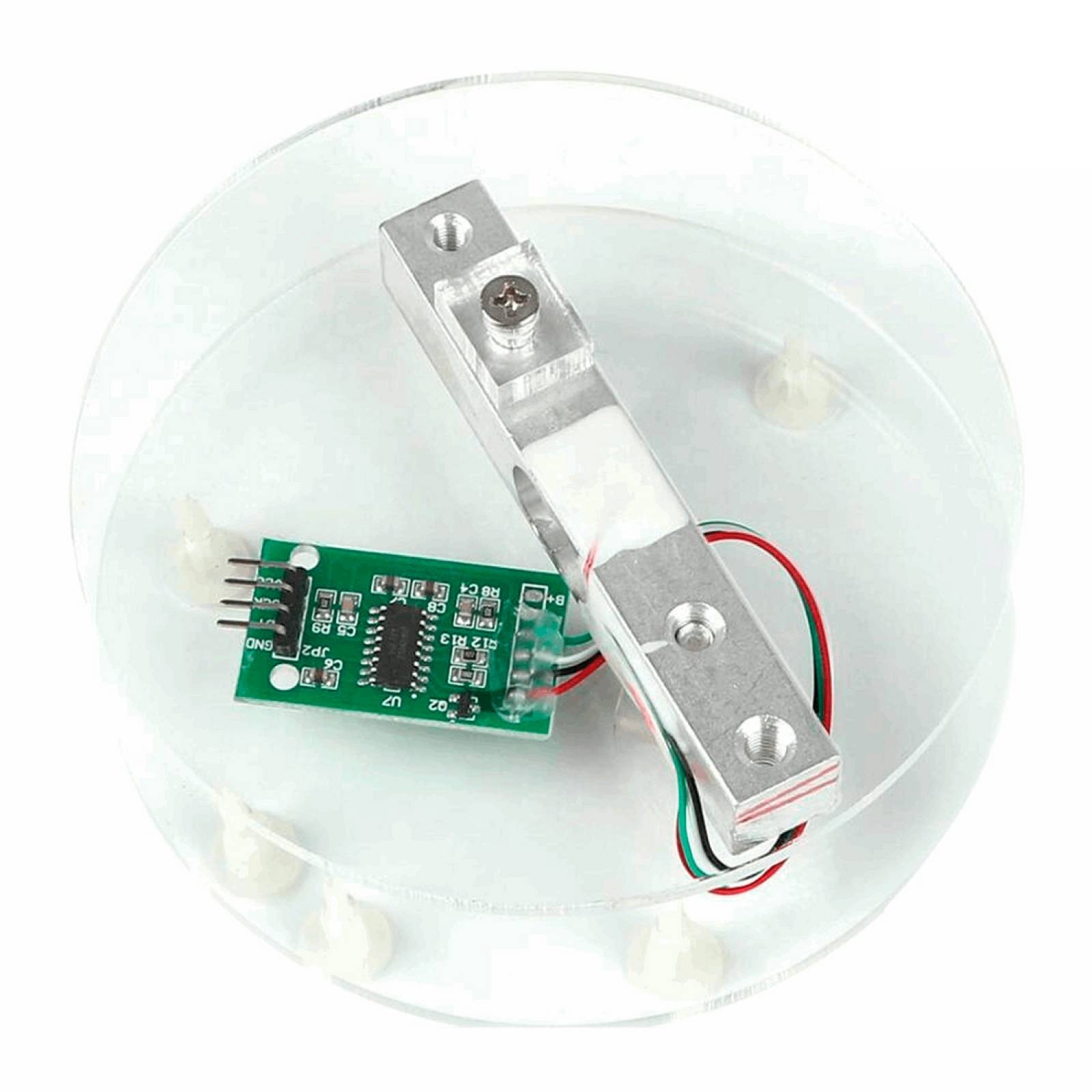 Base De Acrílico Para Bascula Con Galga Extensométrica Y Hx711