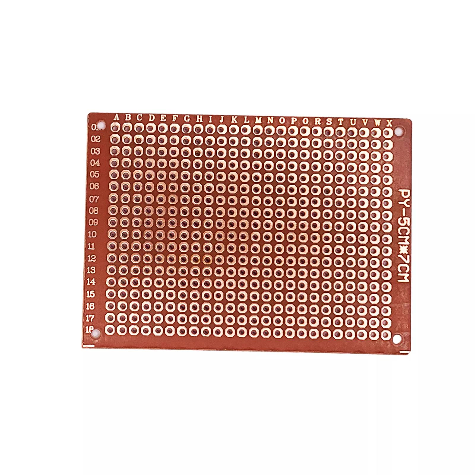 Placa Baquelita 5 por 10 perforada