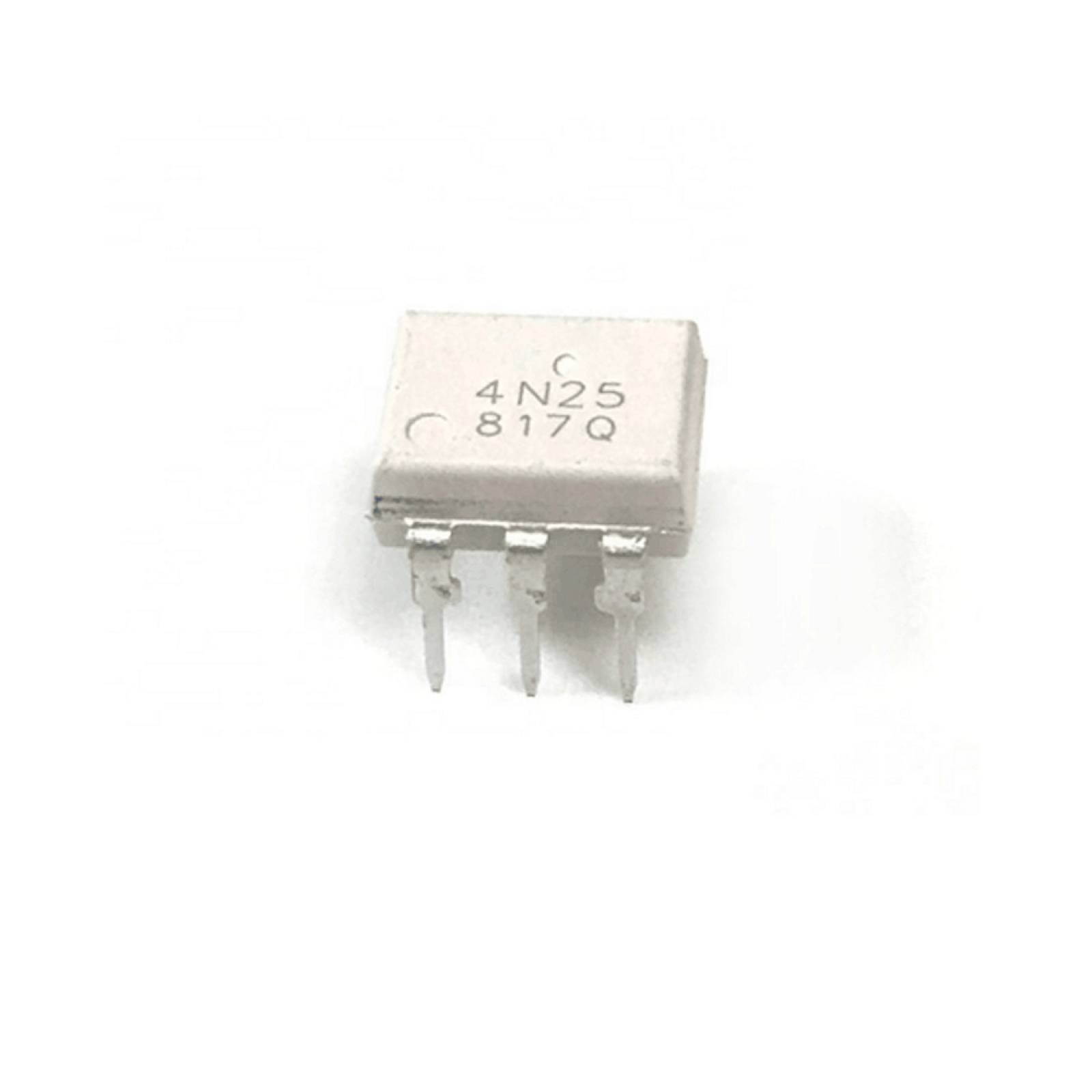 Optoacoplador 4N26 de Salida de Fototransistor Blanco.