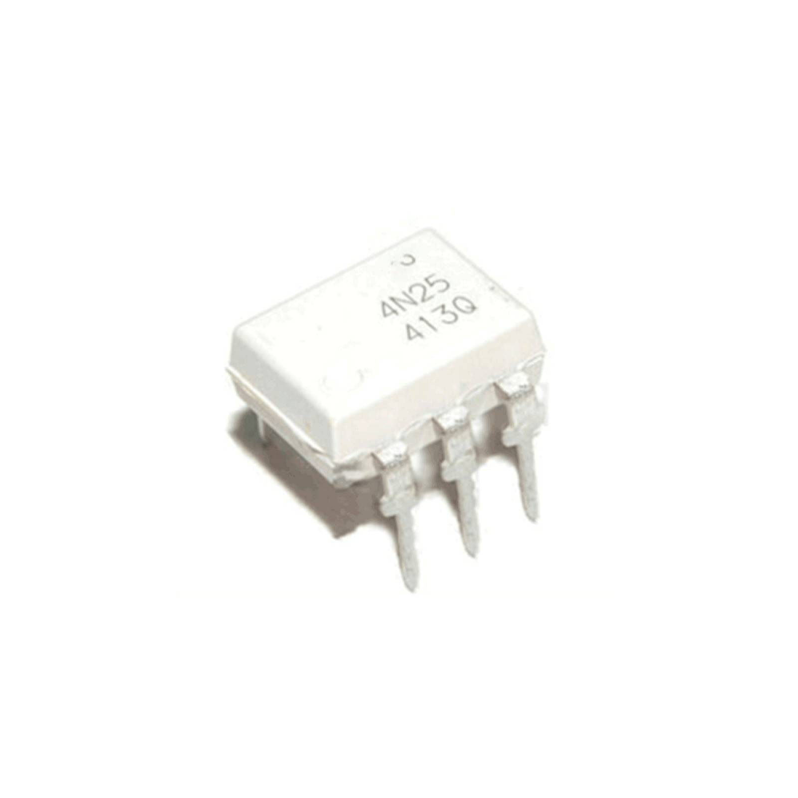 Optoacoplador 4N26 de Salida de Fototransistor Blanco.