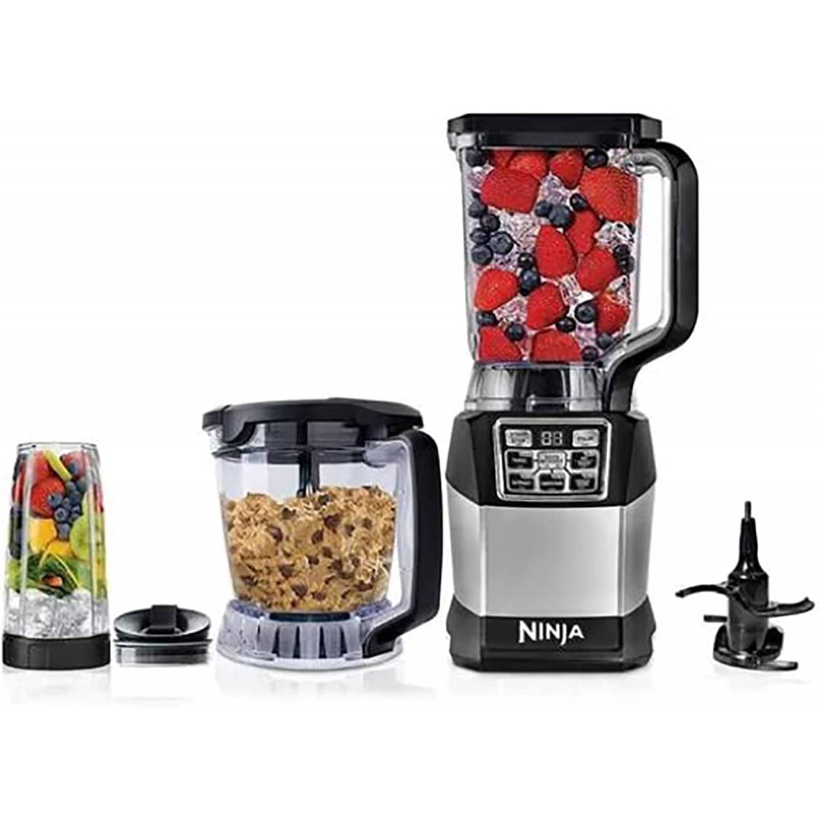 Ninja Licuadora  Sistema De Cocina con Auto-IQ Smooth Boost  1200w BL493 Renewed