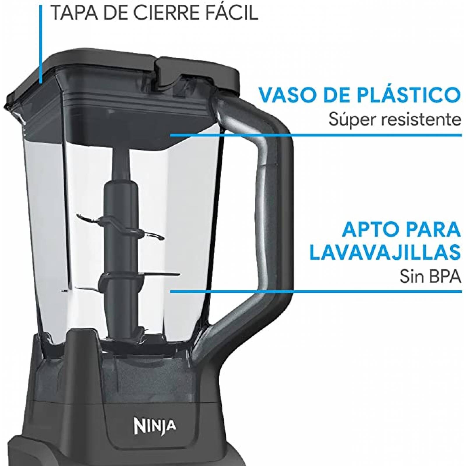 Licuadora Ninja Profesional Total Crushing 3 Vel. 1000w CO610B Renewed