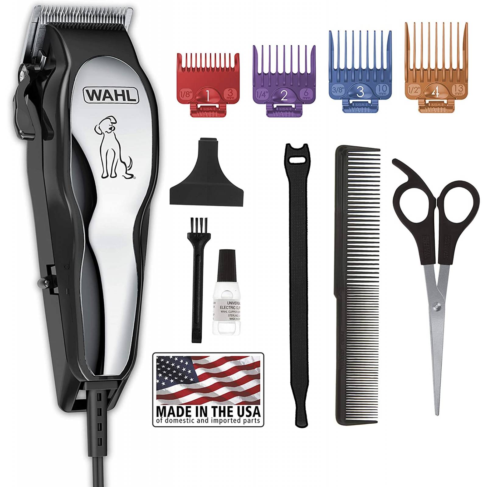 Wahl Pet-Pro Dog Grooming Clipper Kit, with superior fur feeding blades, professional type grooming at home