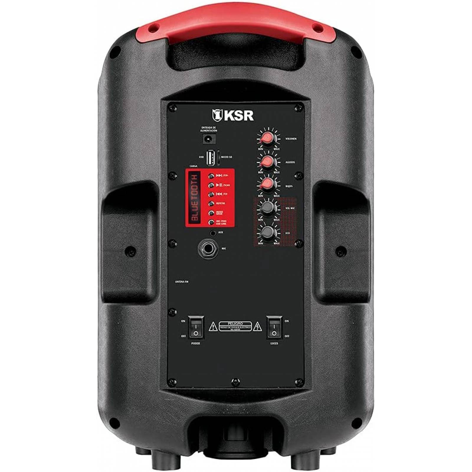 Bocina Bafle Recargable De 8 Pulgadas 6500w Pmpo Msa-7908red