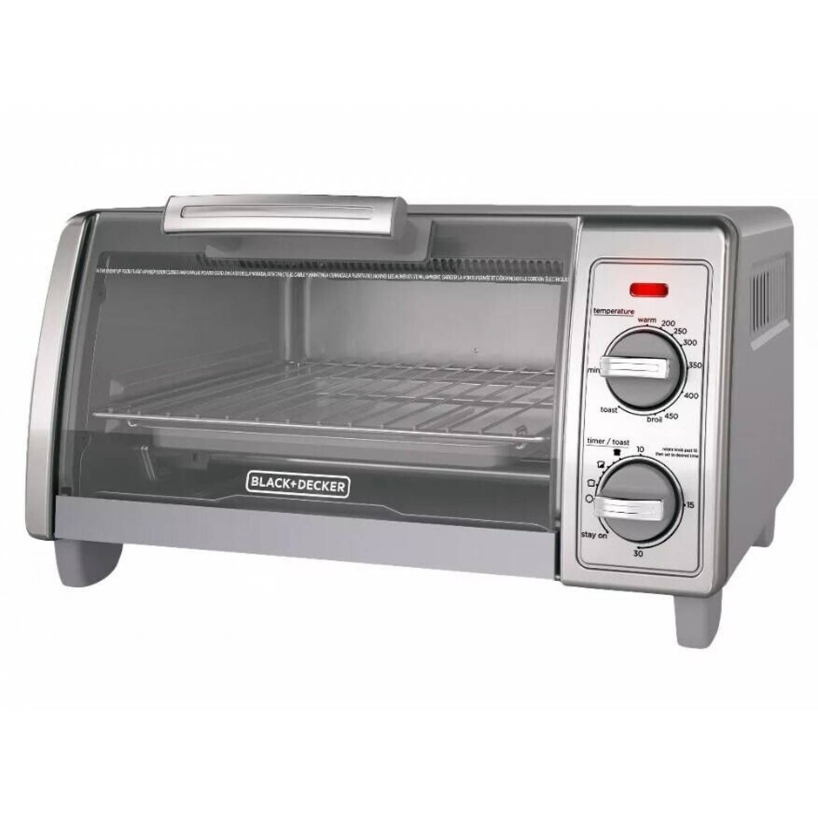 Horno Tostador Black+Decker/ 6 Rebanadas/ Gris