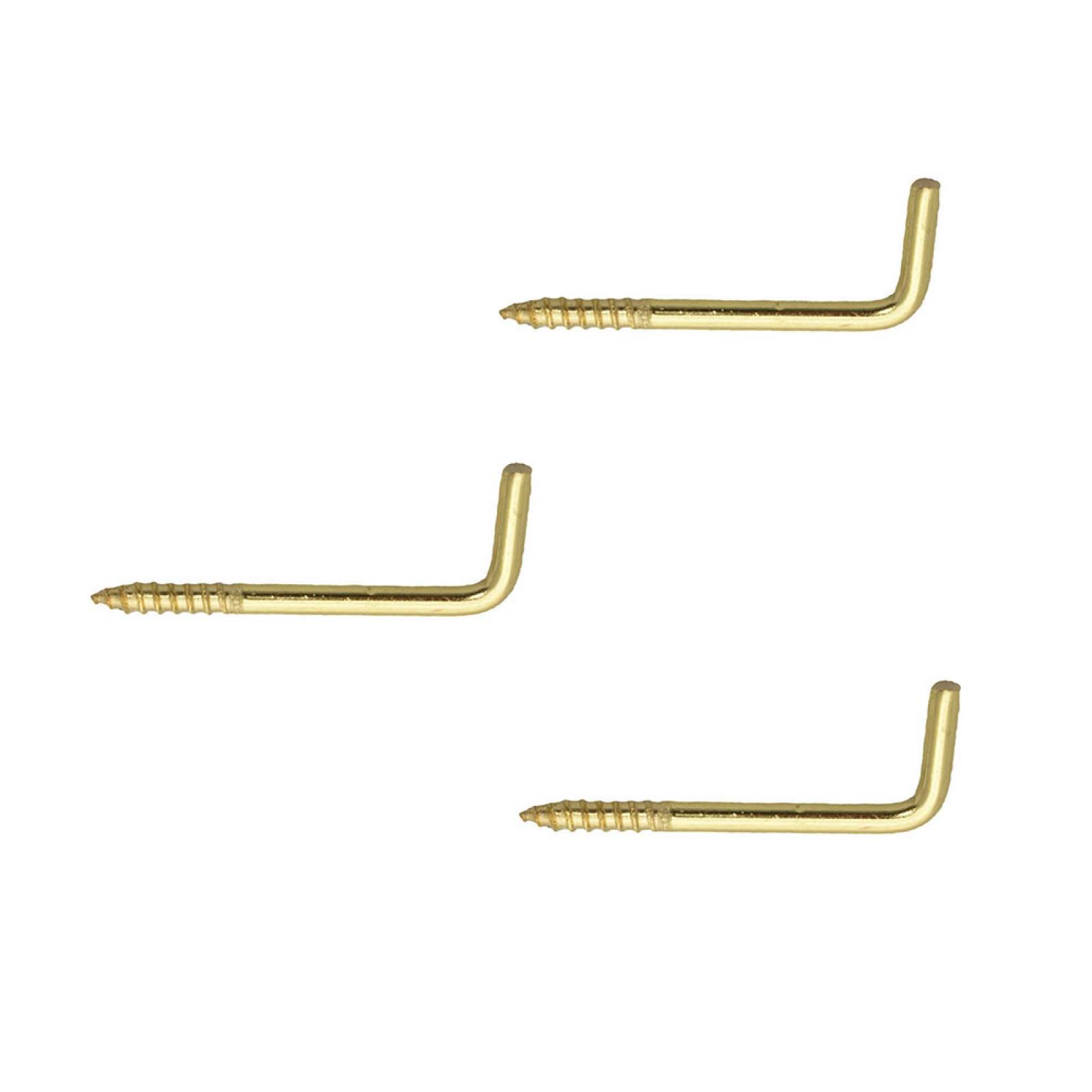 Alcayata De 1 13/16 Pulgadas Dorado 3 Piezas