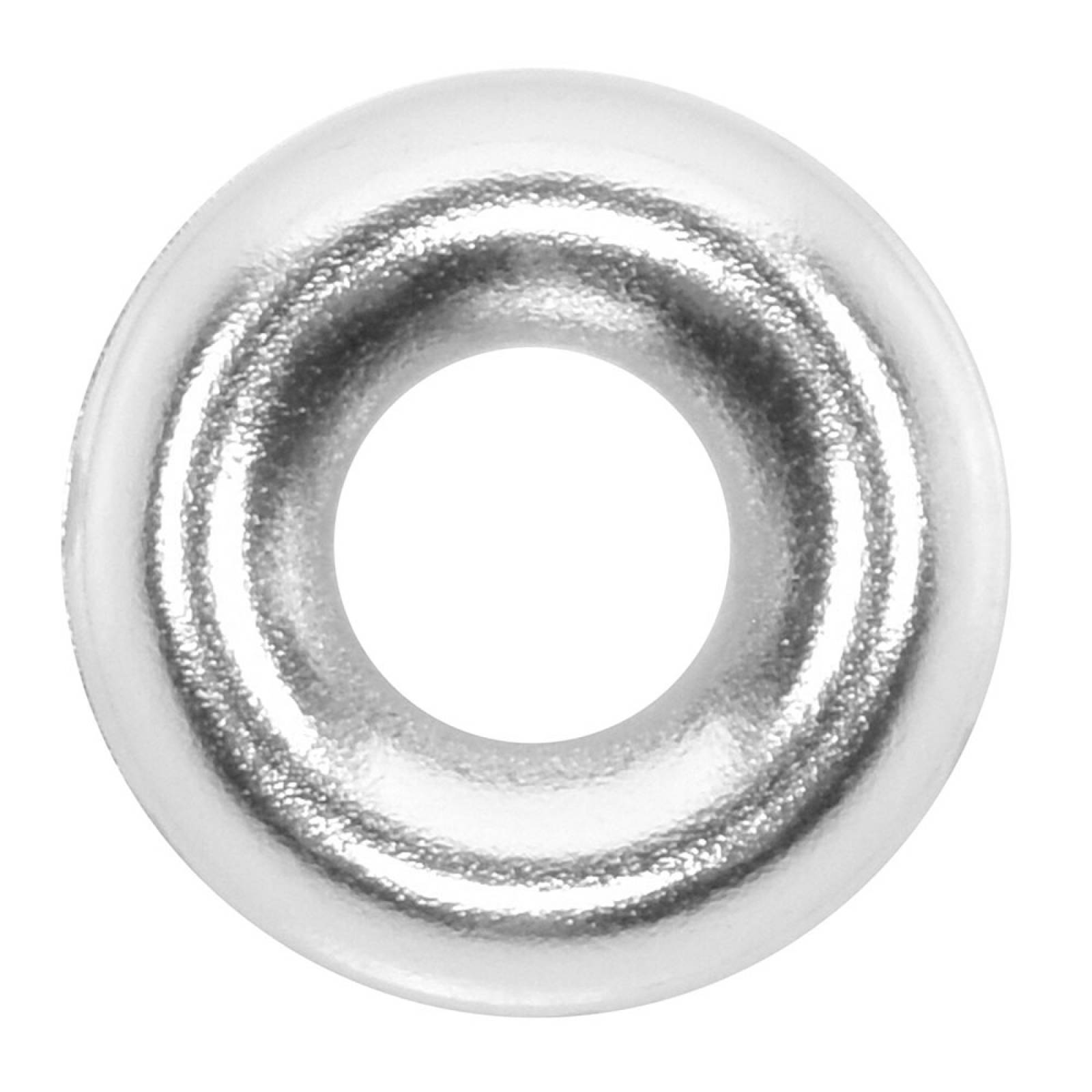 Rondana Para Acabado De 1.4 Cm Plata 12 Piezas