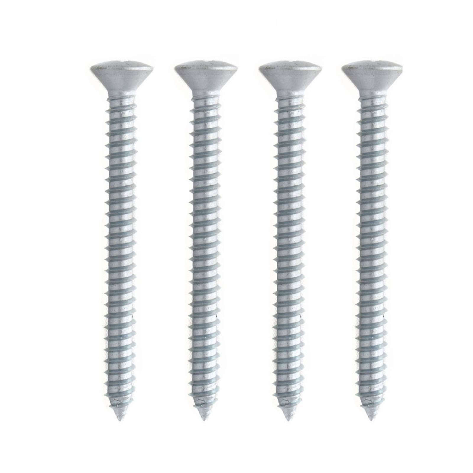 4 Tornillos Para Metal 2 Pulgadas Plata