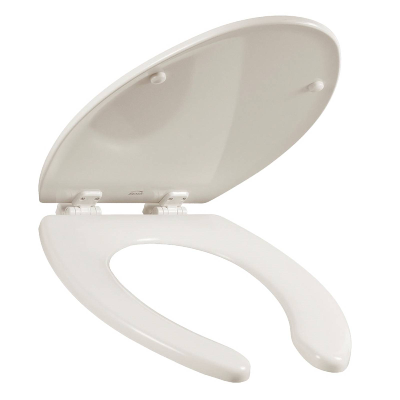 Asiento Para Baño Permajuste Y Bisagras Ajustables Alargado Hueso Madera