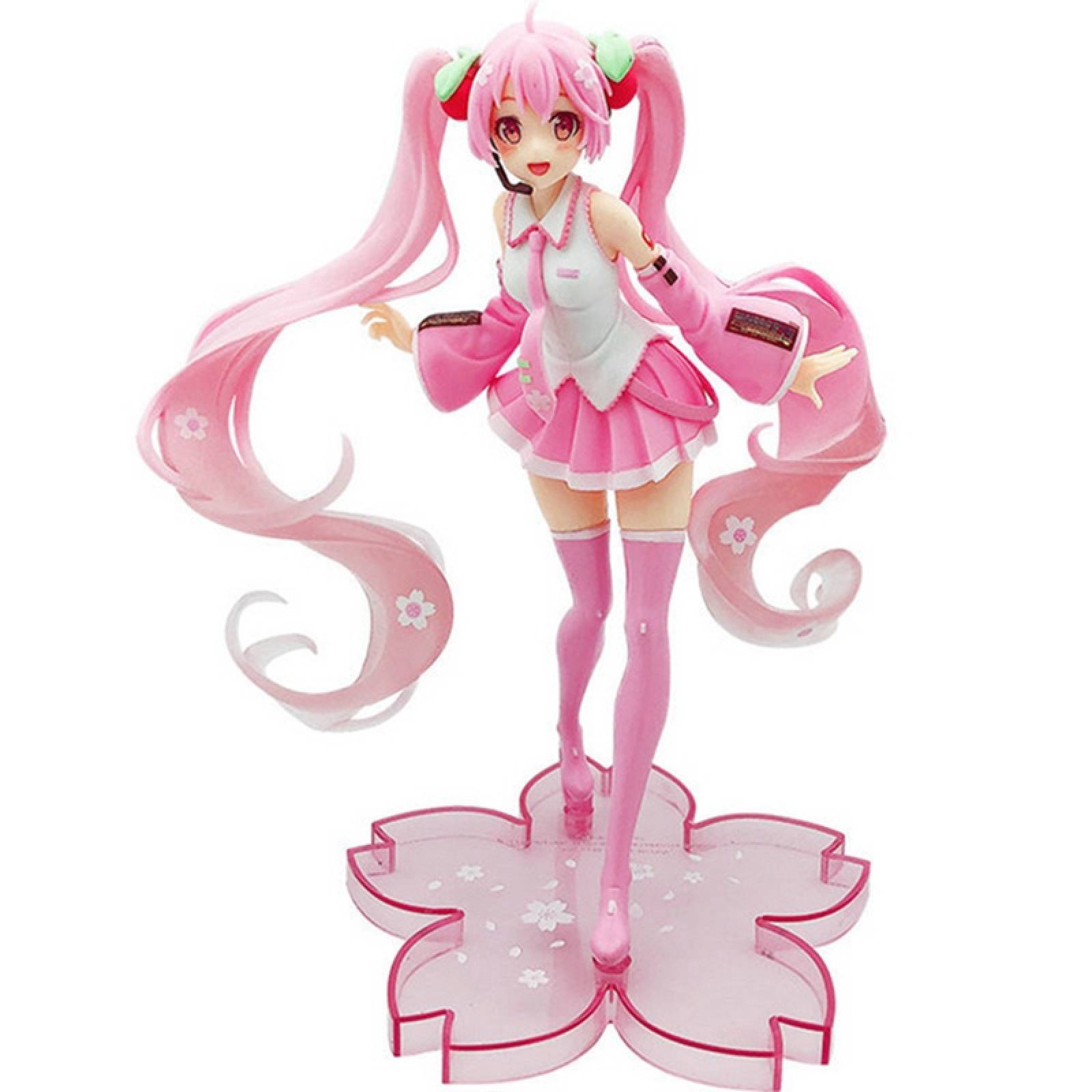Figura Sakura Hatsune Miku color rosa 14.5 Cm