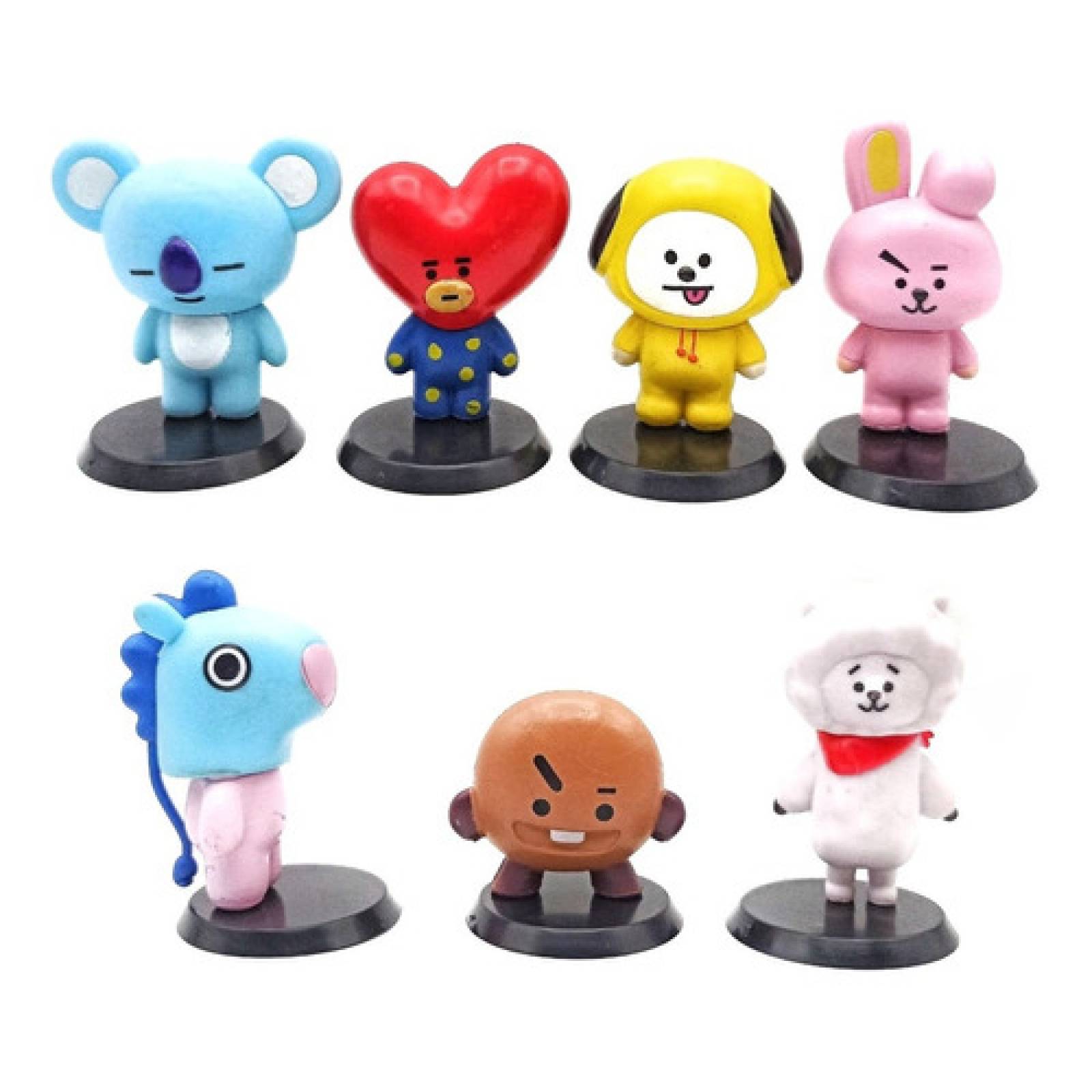 7 Figuras Bts Bt21 Kpop 6-8 cm