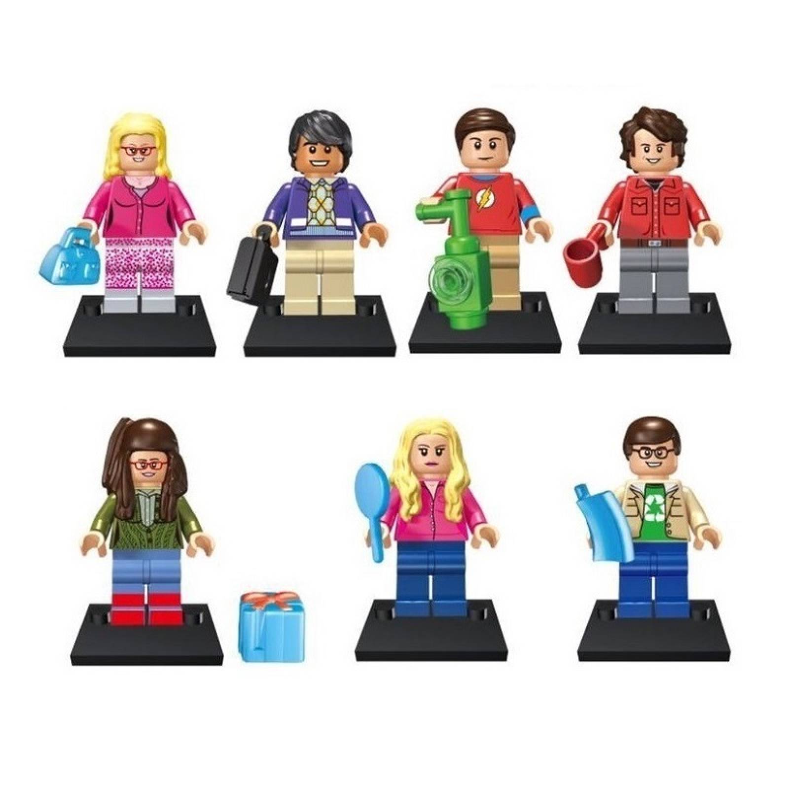 Paquete De 7 Figuras Lego The Big Bang Theory