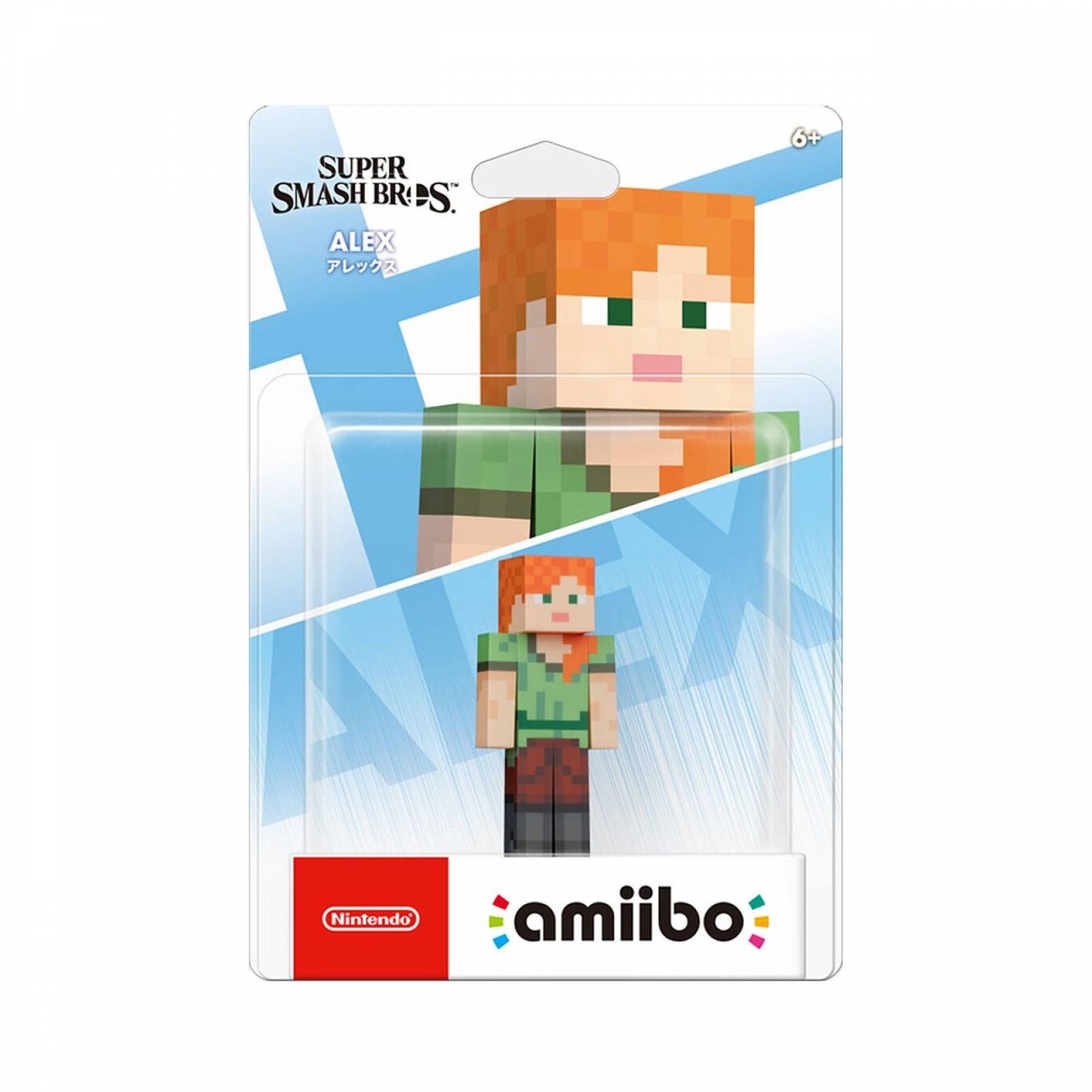 Figura Amiibo Nintendo Alex Minecraft Modelo Super Mario Bros