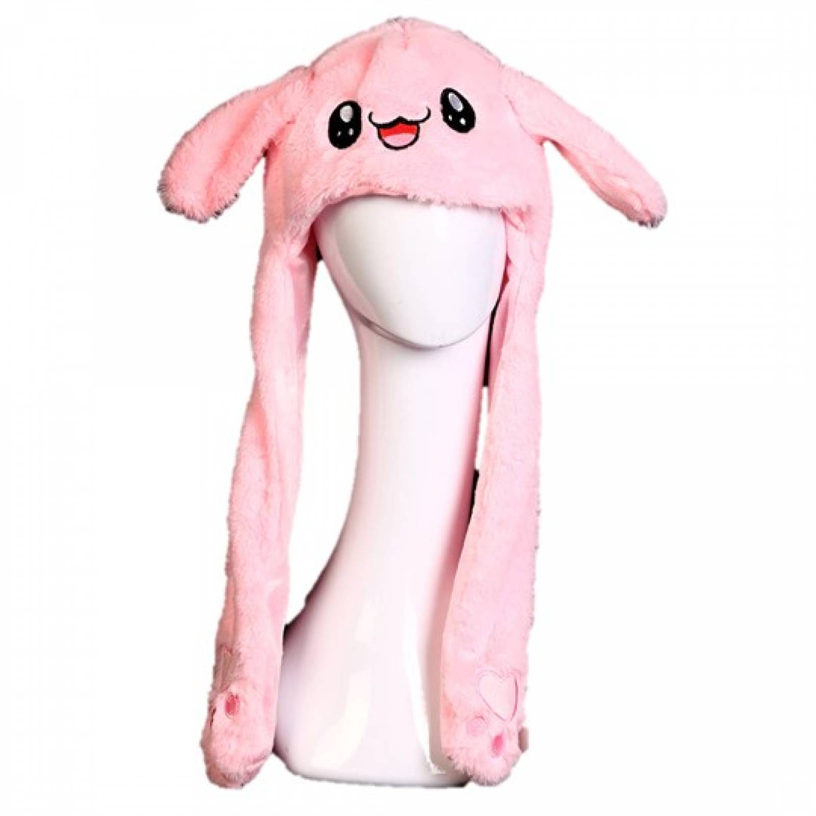 Gorro De Conejo Bts Kpop Rosa Con Orejas En Movimiento