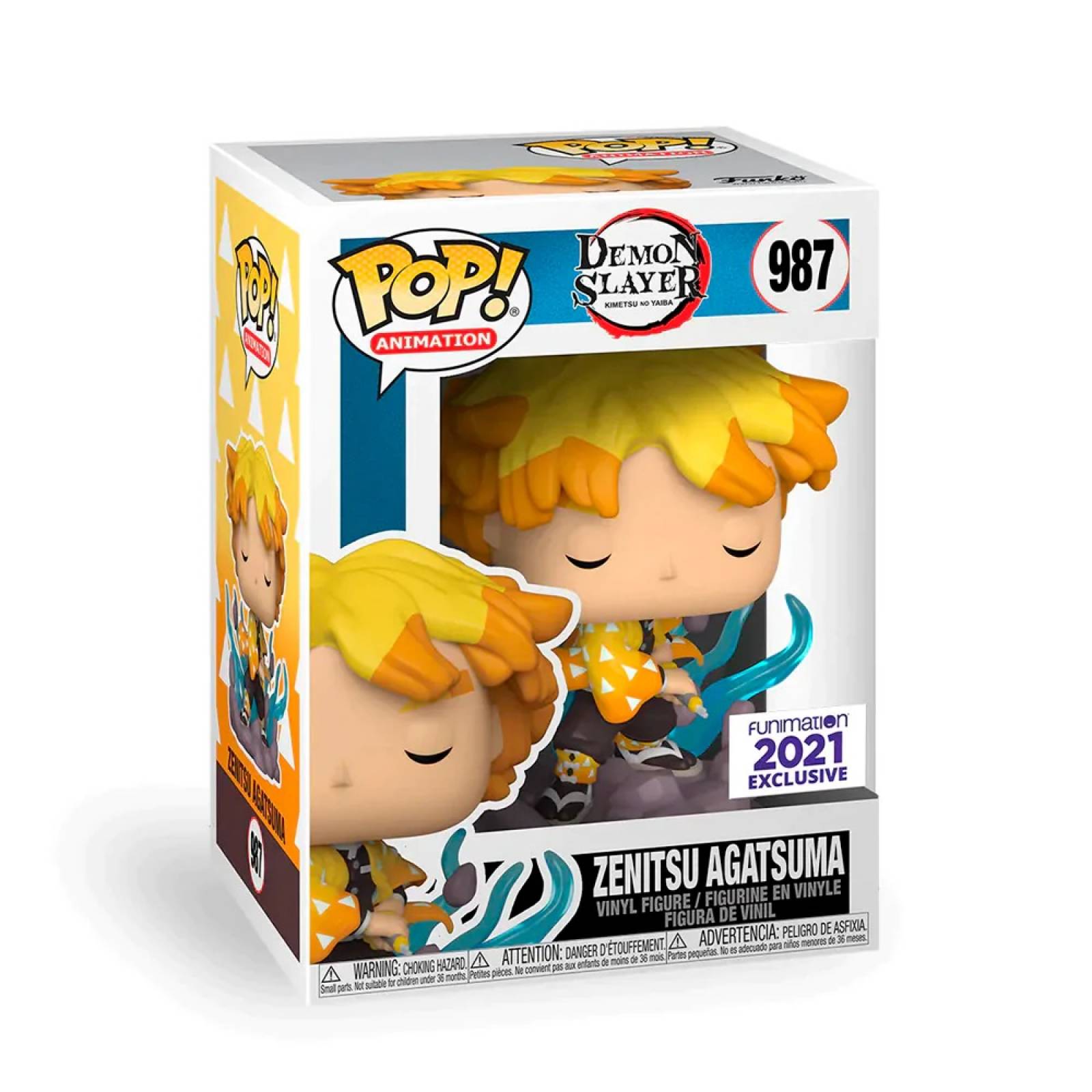 Funko Pop Demon Slayer - Zenitsu Relampago Exclusivo #987