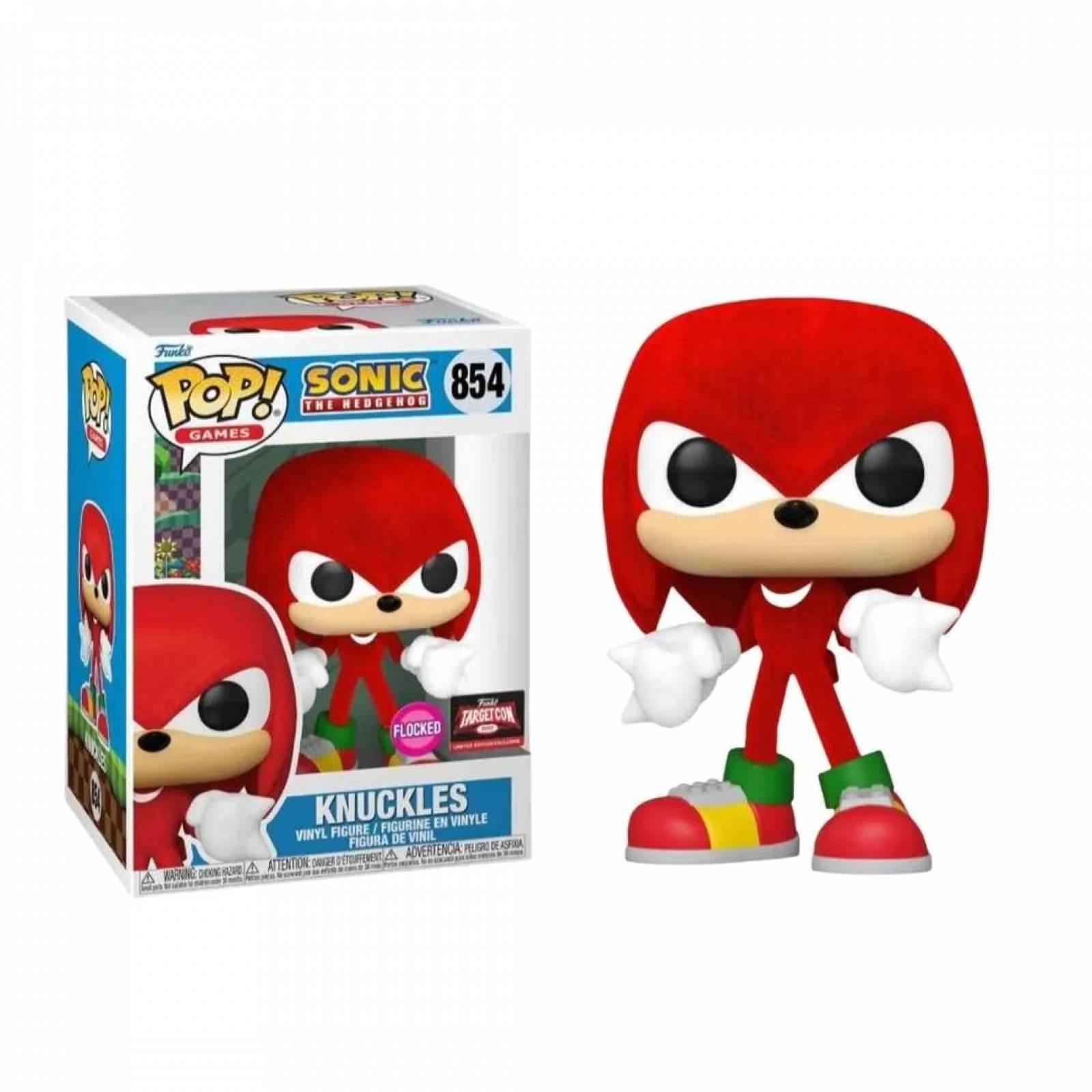 Funko Pop! Knuckles Sonic 854 Flocked Sticker De Target