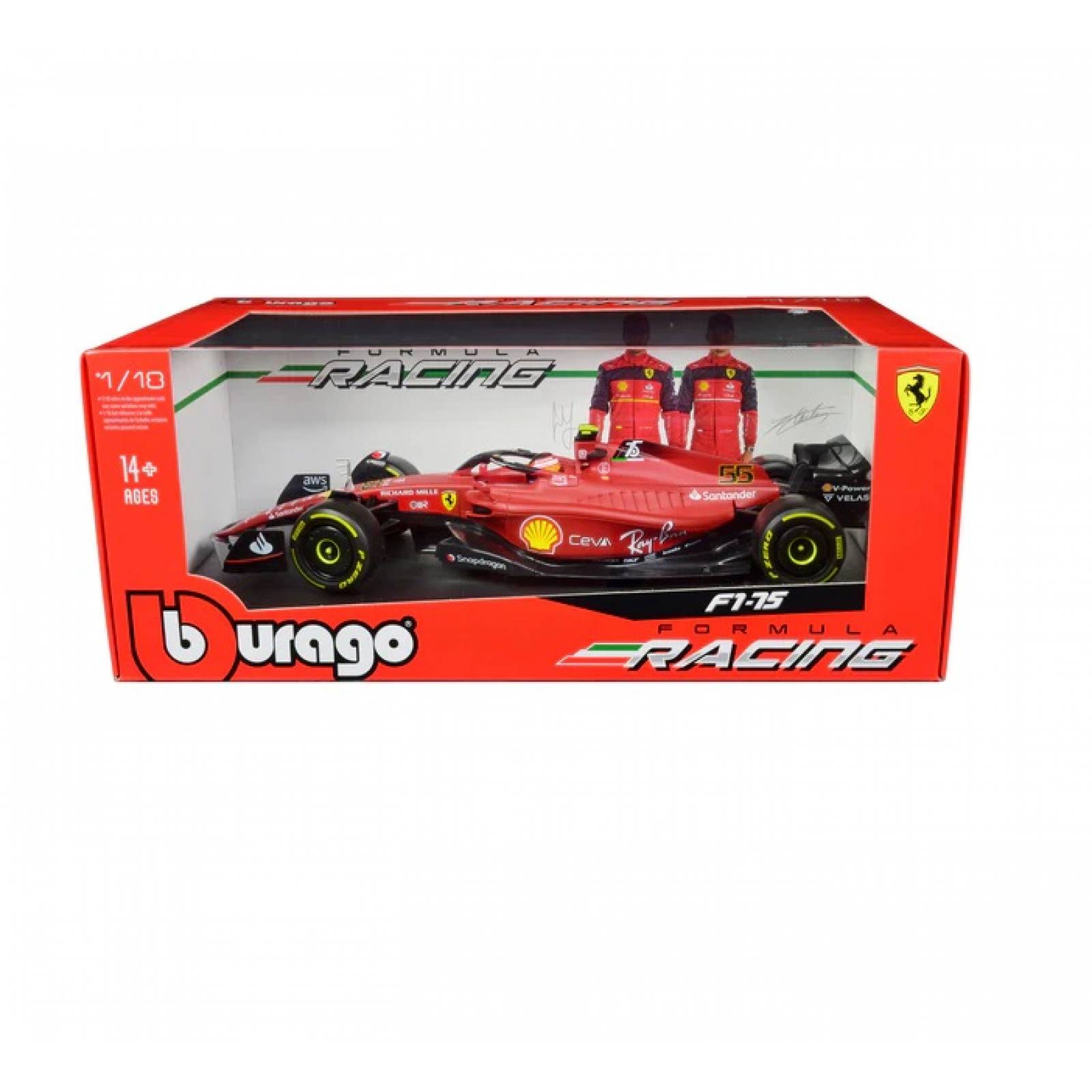 pour Ferrari f1-75 sainz - Voiture Carrera go 1/43, Formule 1