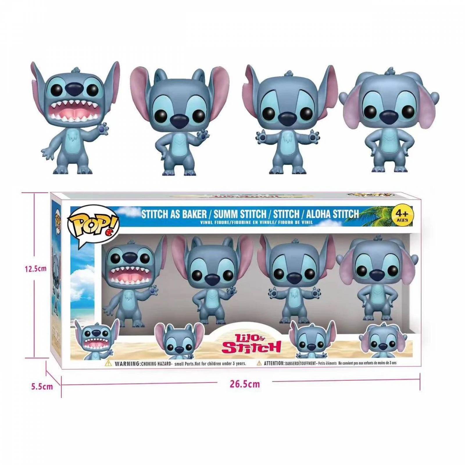 Paquete 4 Funkos Lilo & Stitch: Stitch