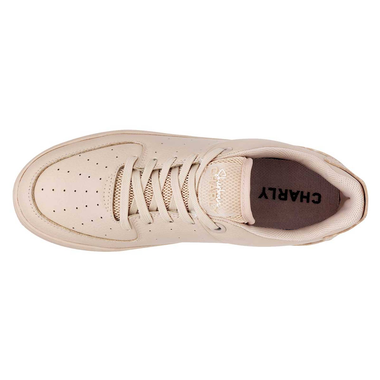 TENIS CHARLY Mujer 111211 Color Beige V5