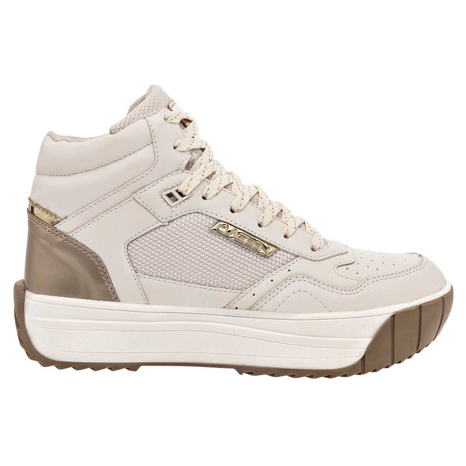 TENIS CLASBEN Mujer 112098 Color Beige V5