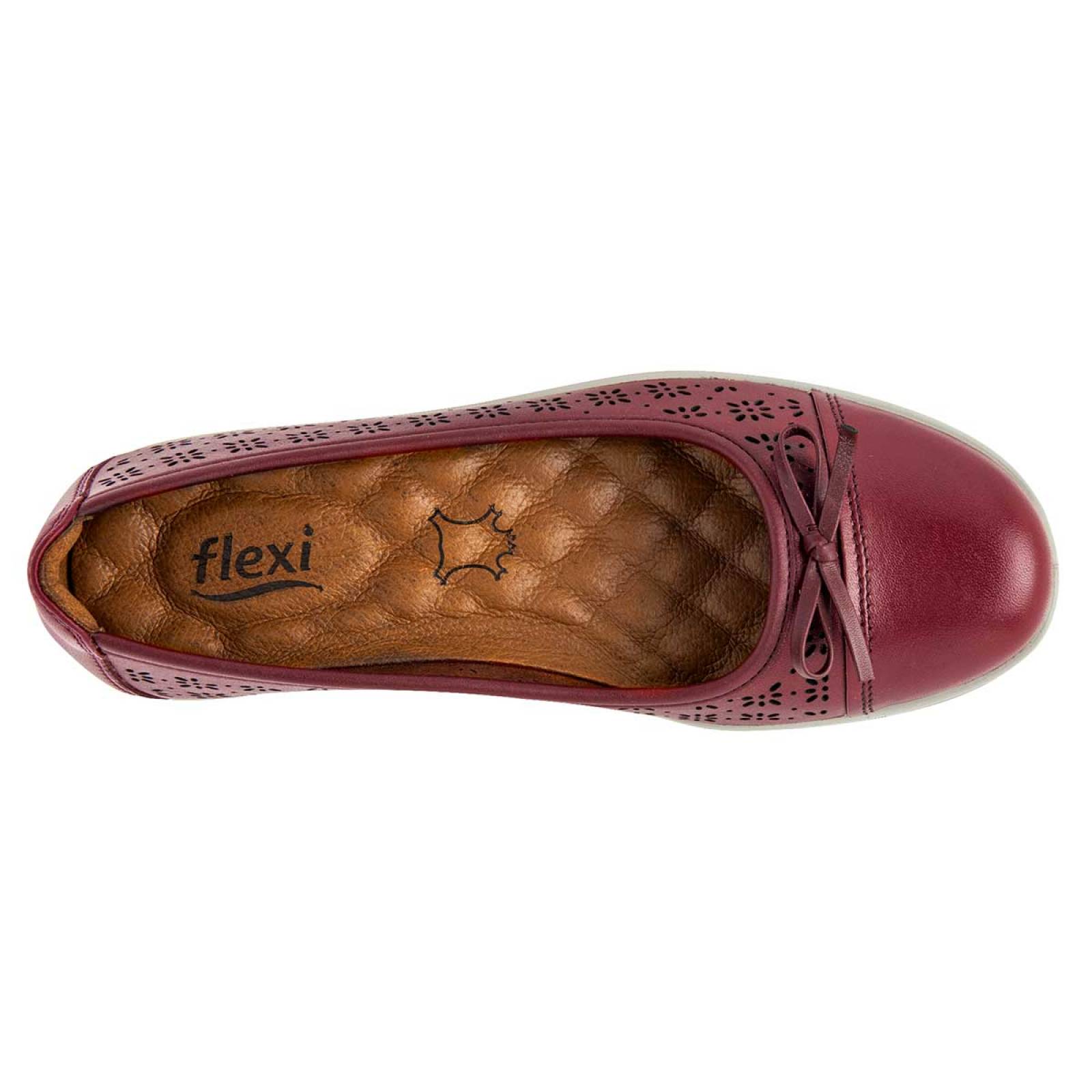 ZAPATO CASUAL Flexi Mujer 111480 Color Rojo V5