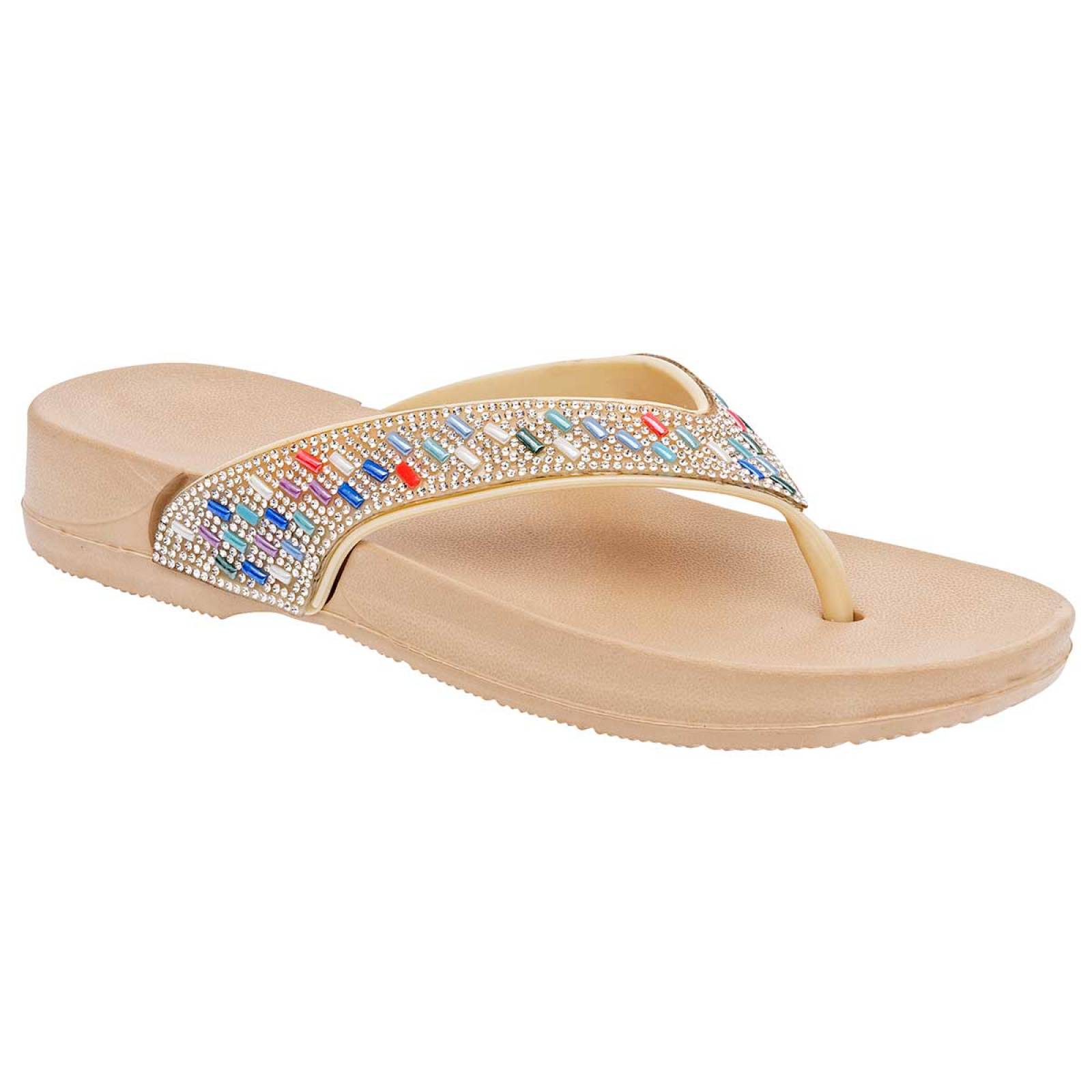 SANDALIA Signos Mujer 112806 Color Beige V5