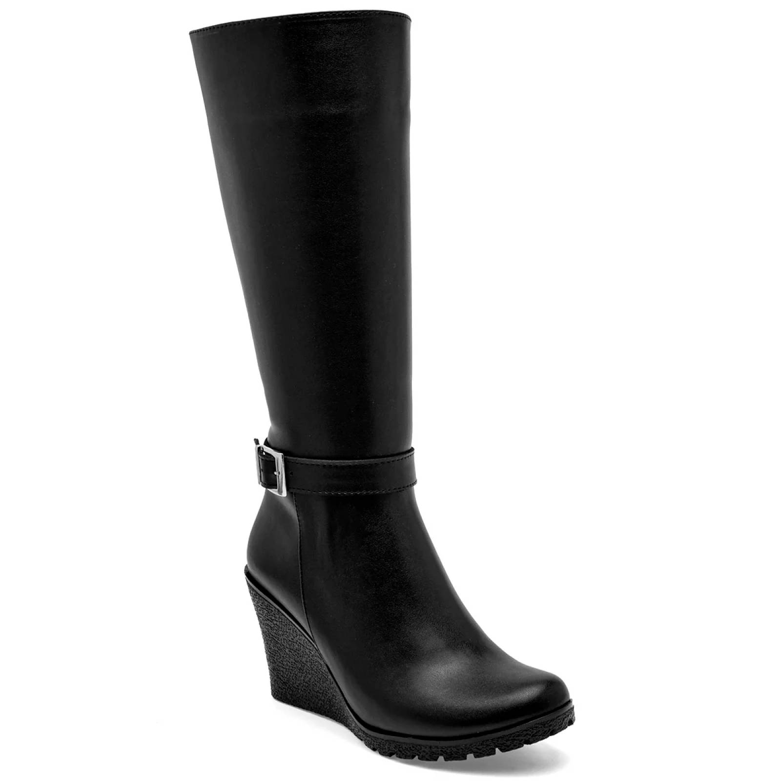 BOTA LARGA DE PLATAFORMA Para Mujer Catalina 8054, Color Negro CE V7