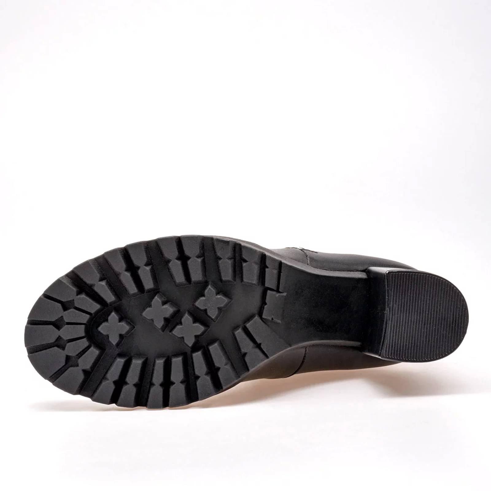 BOTA CON CIERRE Y PLATAFORMA Para Mujer Dva 6008509, Color Negro CE V7