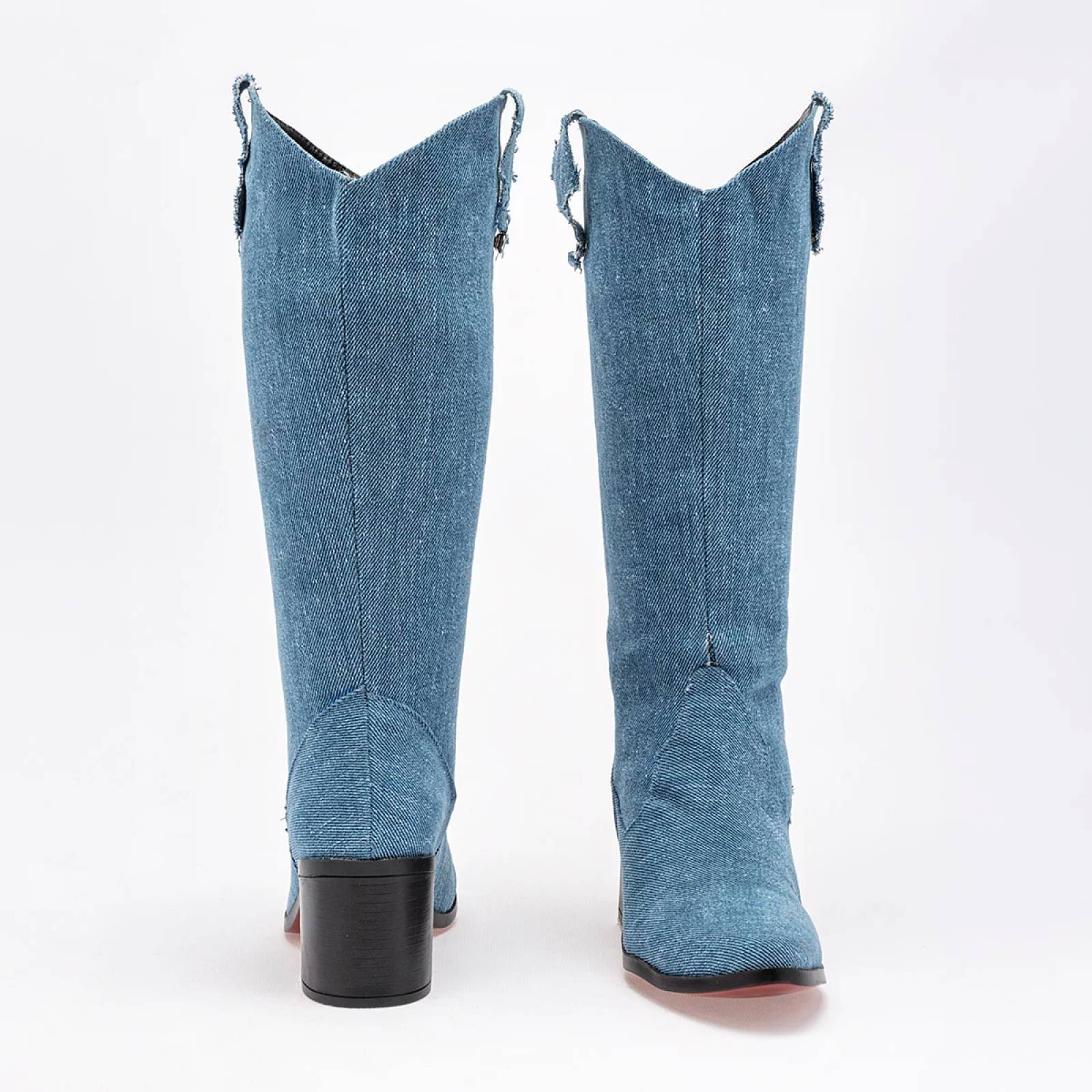 BOTA VAQUERA Para Mujer Mimar 04, Color Azul CE V7