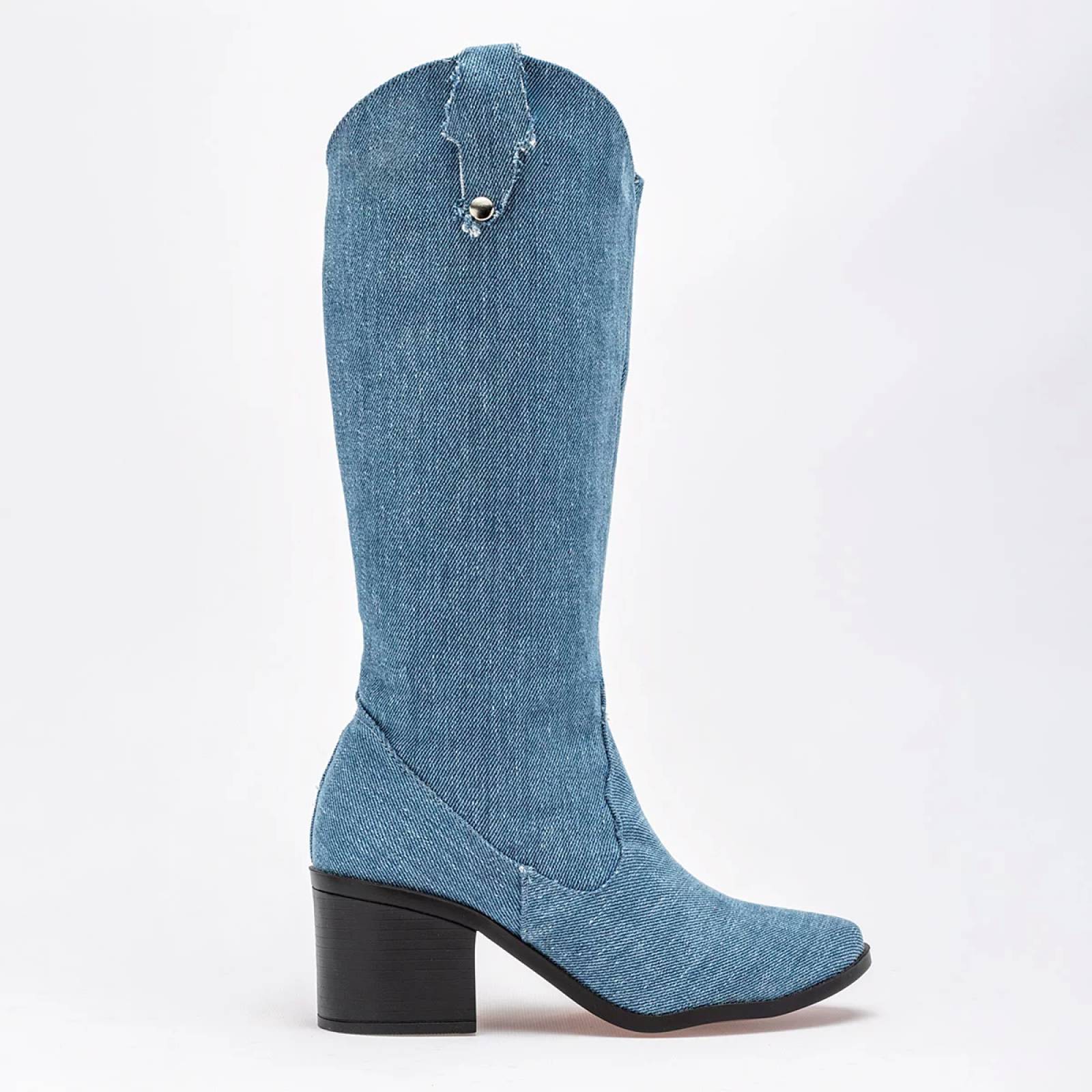 BOTA VAQUERA Para Mujer Mimar 04, Color Azul CE V7
