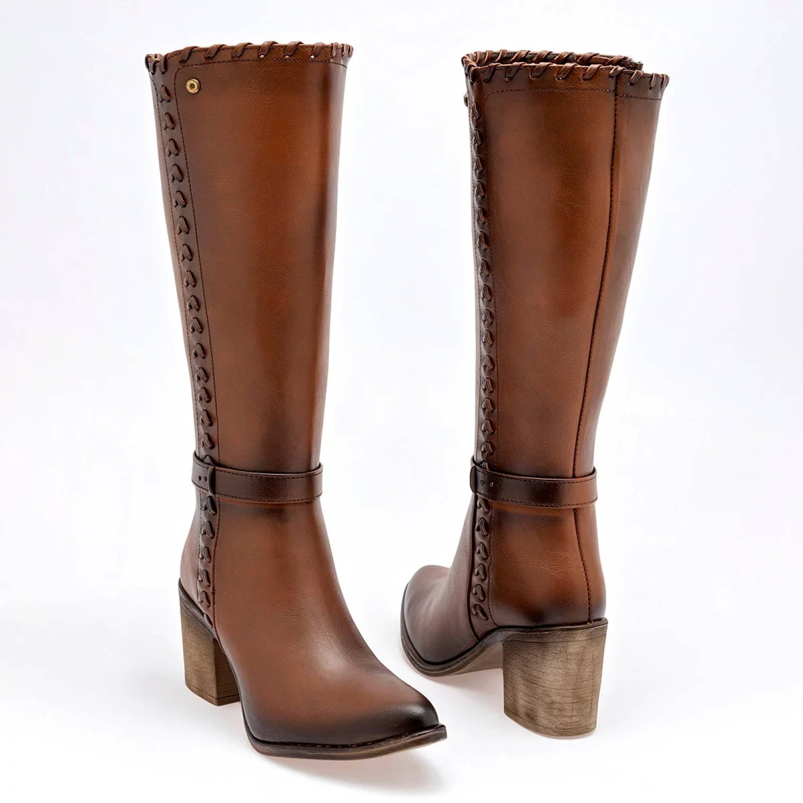 BOTA VAQUERA LARGA Para Mujer Moramora 1103082, Color Cafe CE V7.