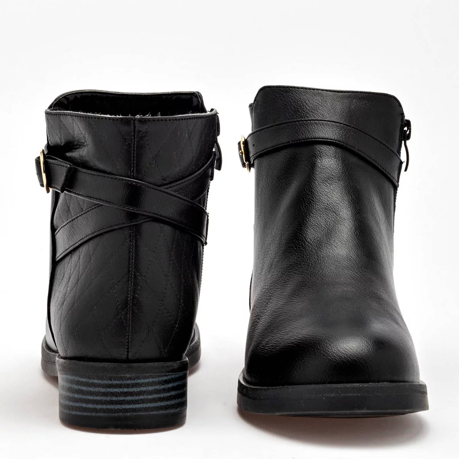 BOTIN TACON CUADRADO Para Mujer Tropicana 352002, Color Negro CE V7