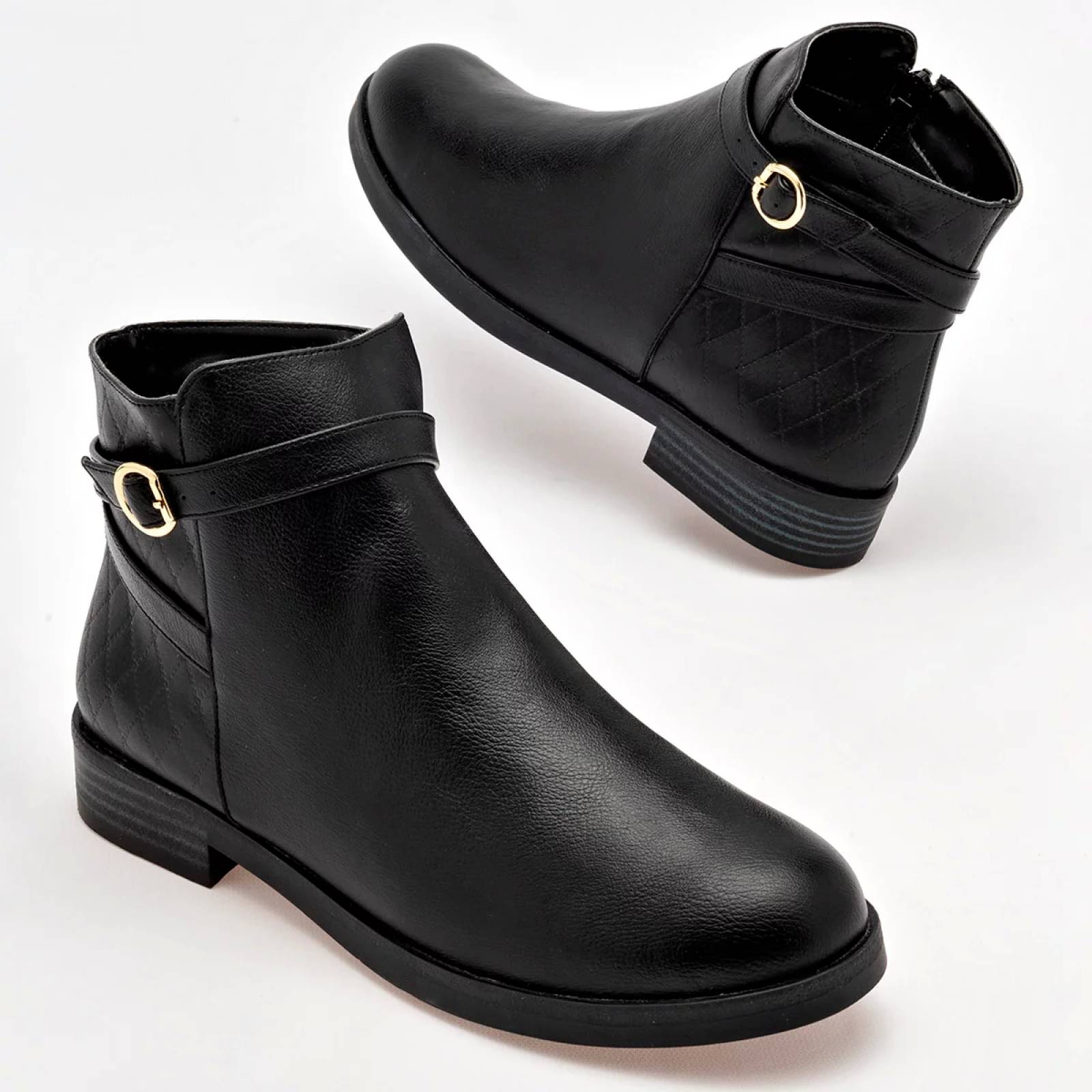 BOTIN TACON CUADRADO Para Mujer Tropicana 352002, Color Negro CE V7