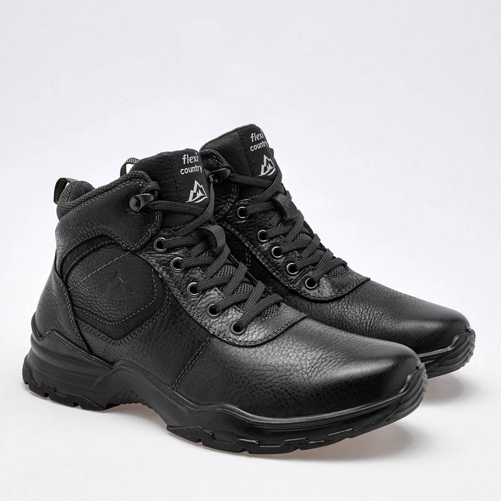 BOTA Para Hombre Flexi 77817, Color Negro -1 V7