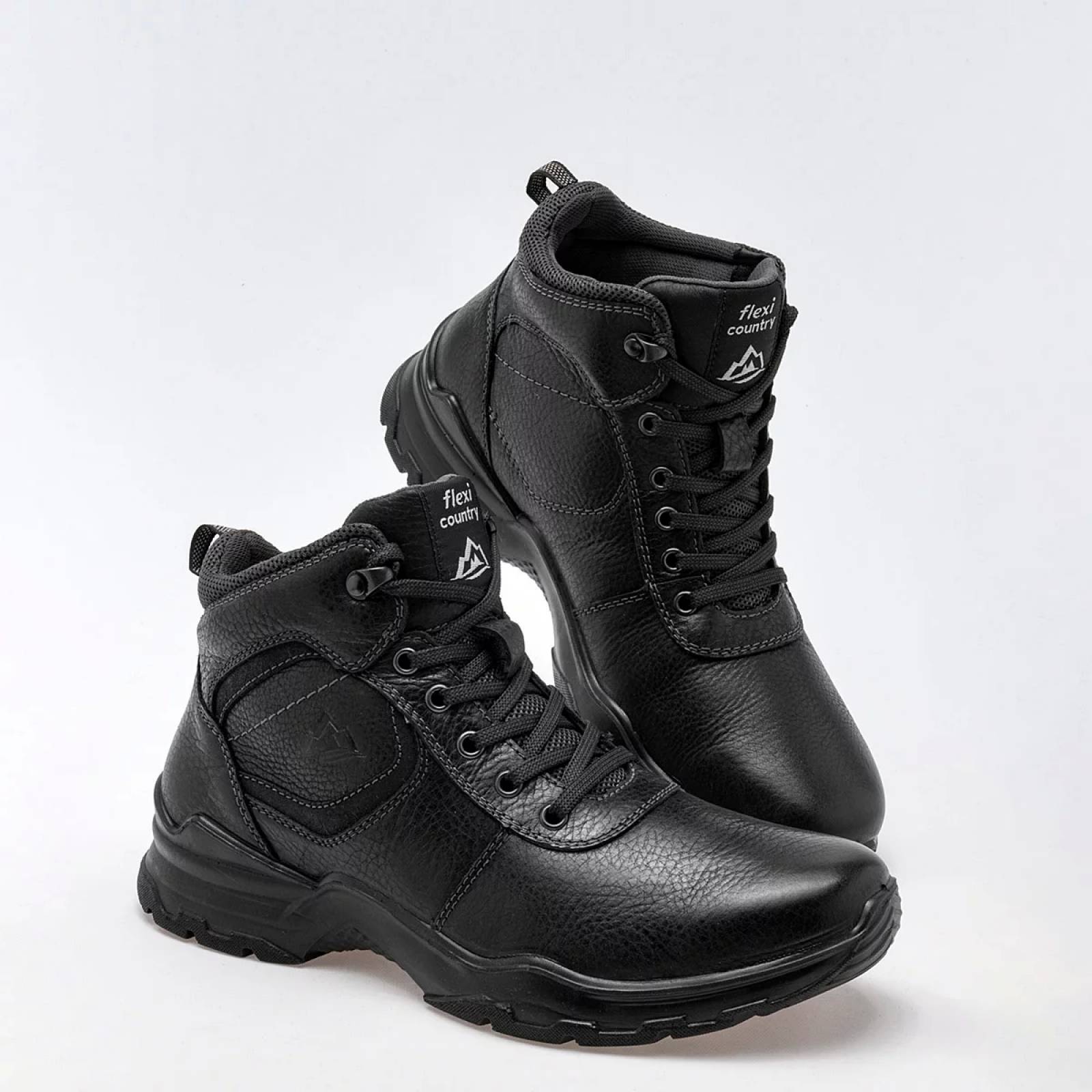 BOTA Para Hombre Flexi 77817, Color Negro -1 V7