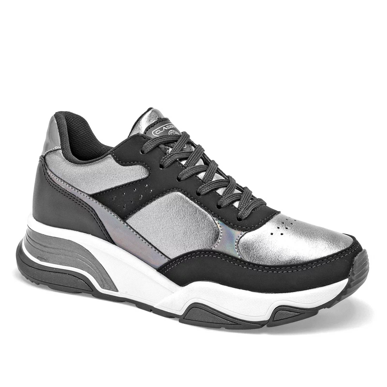 TENIS CHUNKY Para Mujer Clasben SELENE, Color Gris CE V7