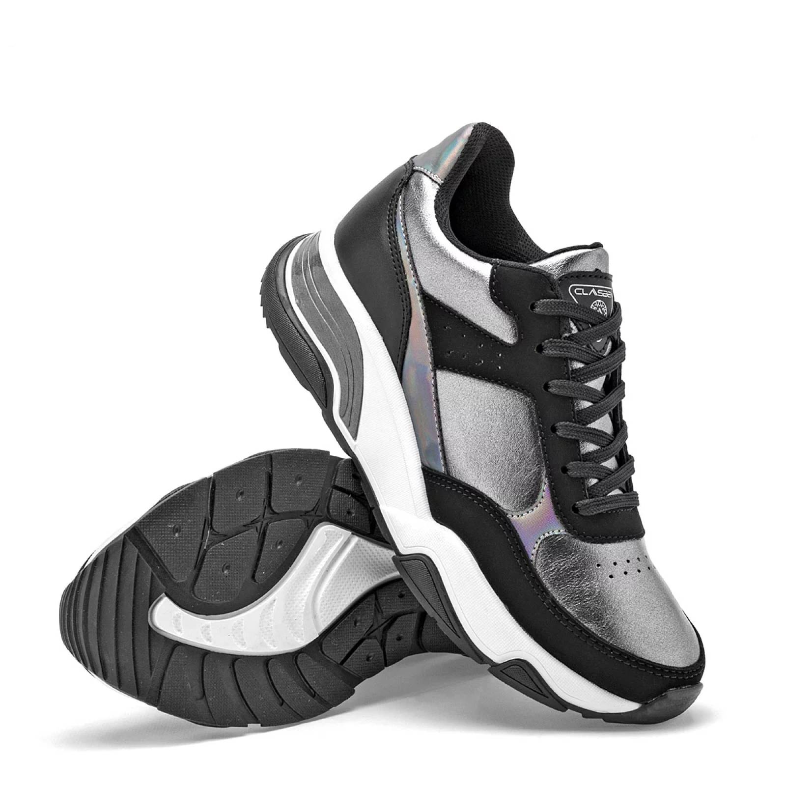 TENIS CHUNKY Para Mujer Clasben SELENE, Color Gris CE V7