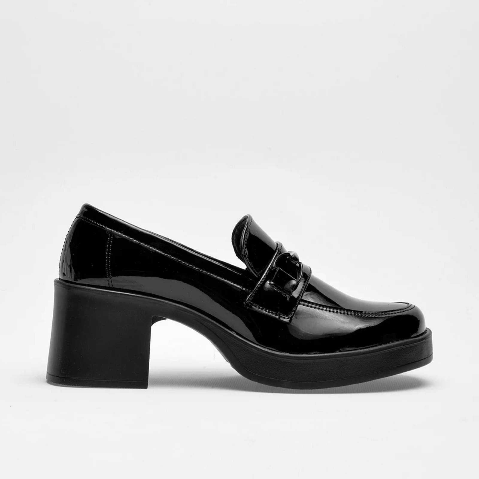 TACON CERRADO CHAROL Para Mujer Green love 93133, Color Negro CE V7