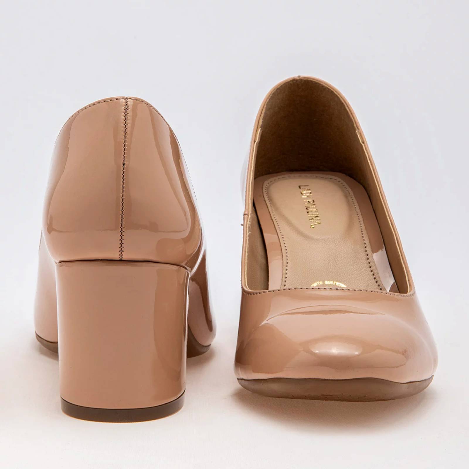 TACON CERRADO CHAROL Para Mujer Lady paulina 32101, Color Beige CE V7