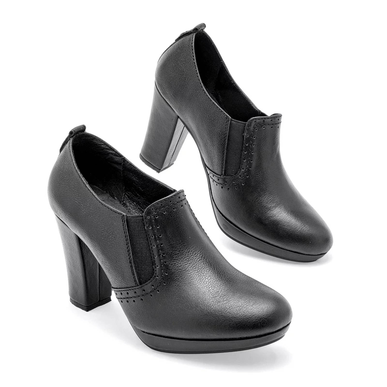 TACON CERRADO Para Mujer Principessa 1607, Color Negro CE V7