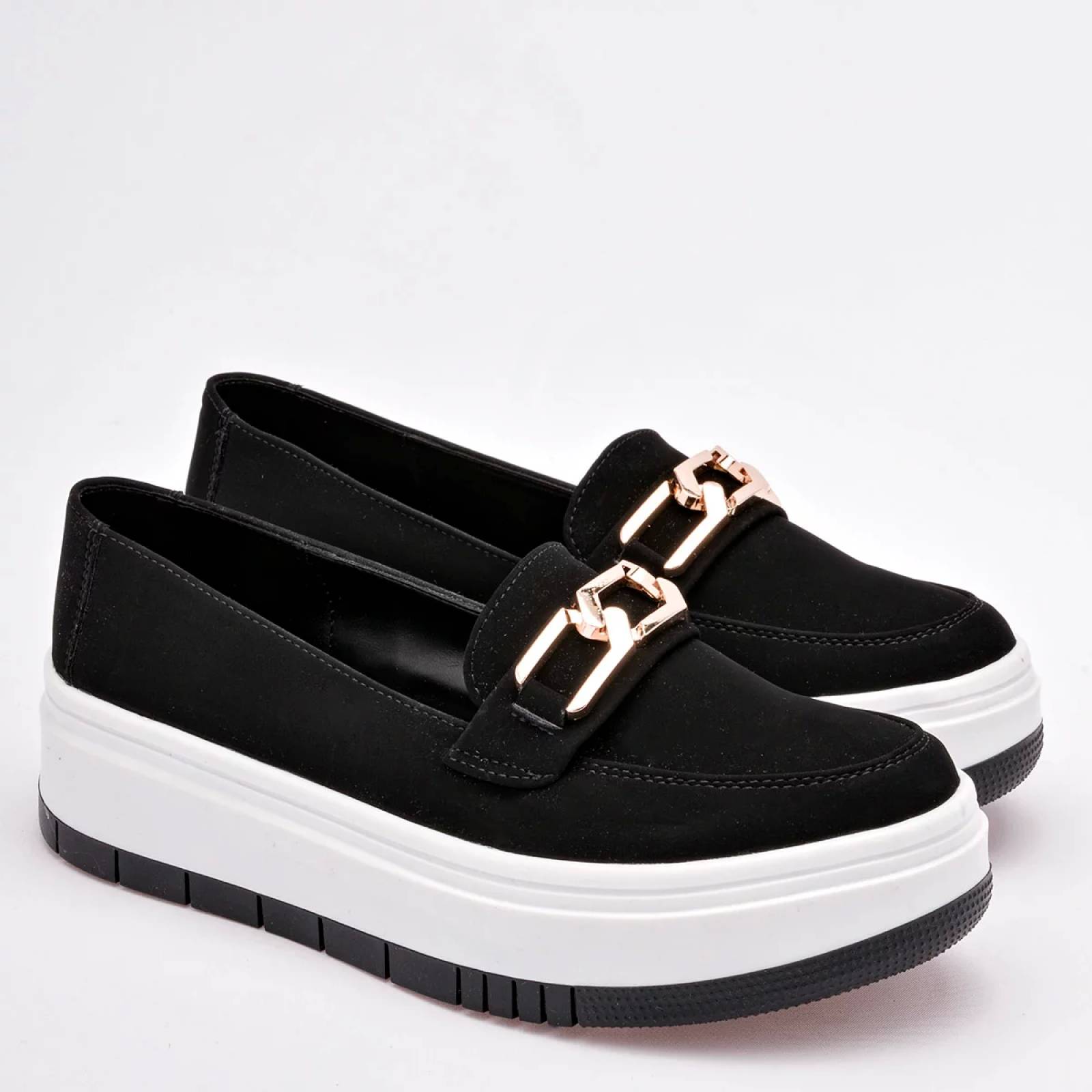 MOCASIN CASUAL Para Mujer Clasben HIDRA, Color Negro CE V7