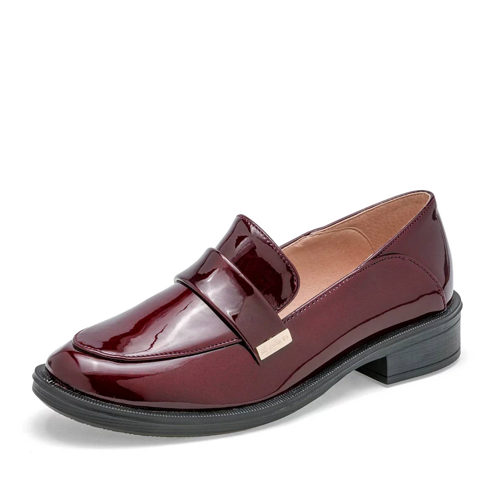MOCASIN CHAROL Para Mujer Moramora 1809389, Color Vino CE V7