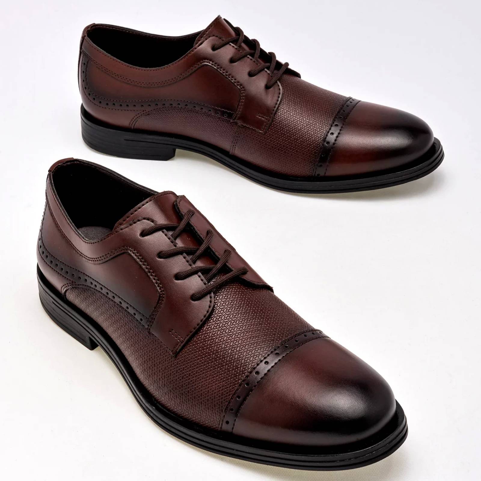 ZAPATO VESTIR Para Hombre Christian gallery 2803S, Color Cafe CF V7